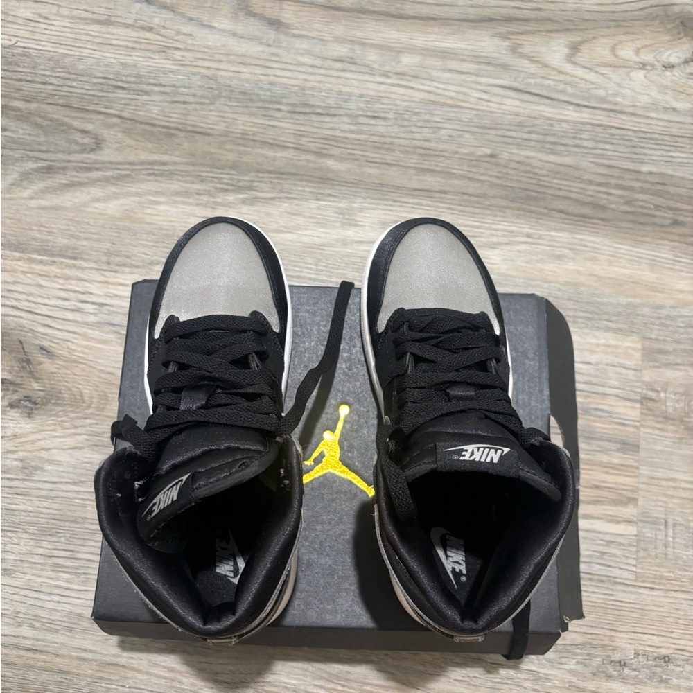 Never worn kids Black and Gray High-Top Sneakers